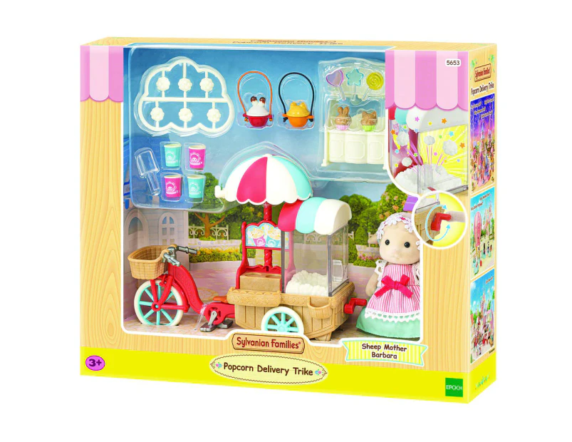 Sylvanian Families Popcorn Delivery Trike with Sheep Mother 5653