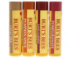 Fall Lip Balm Kit by Burts Bees for Unisex - 4 x 0.15 oz 2021 - Lip Balm Chai, Pumpkin Spice,Vanilla Maple,Pomegranate