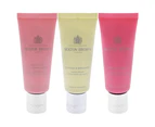 Floral and Spicy Hand Care Collection Set by Molton Brown for Unisex - 3 Pc 1.4oz Delicious Rhubare and Rose Hand Cream