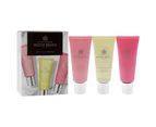 Floral and Spicy Hand Care Collection Set by Molton Brown for Unisex - 3 Pc 1.4oz Delicious Rhubare and Rose Hand Cream