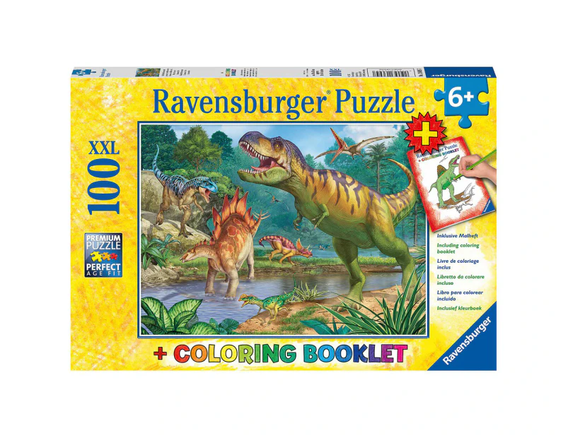 Ravensburger Puzzle 100pc XXL - World of Dinosaurs