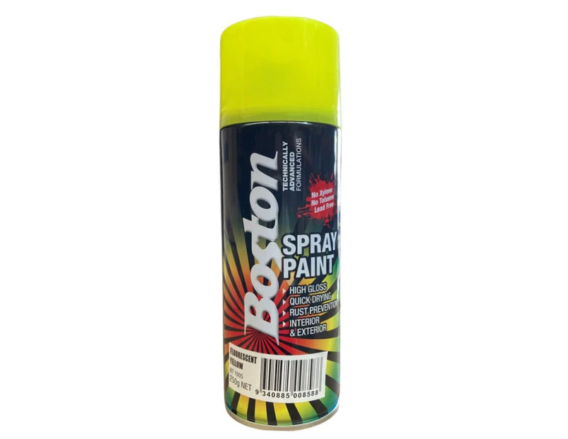 Boston 250g Fluoro Spray Paint | Yellow