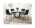 ALFORDSON Dining Chairs Set of 2 PU Leather Black