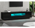 ALFORDSON TV Stand Entertainment Unit 180cm LED Black