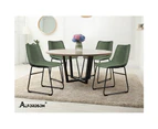 ALFORDSON Dining Chairs Set of 2 PU Leather Green