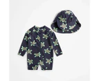 Target Baby Unitard Swim Set with Hat 2 Piece