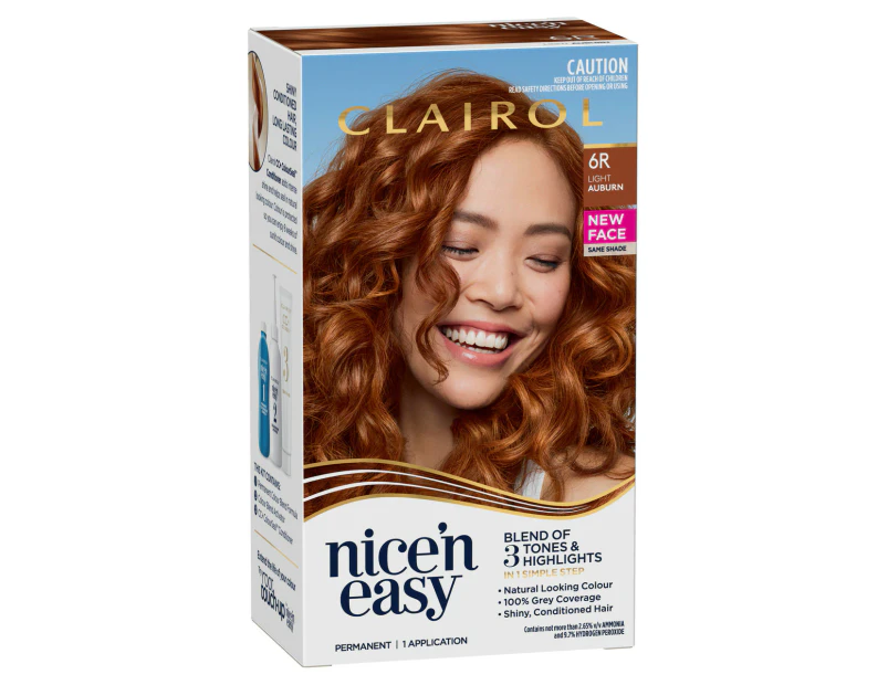 Clairol Nice 'N Easy 6R Natural Light Auburn Permanent Hair Colour