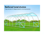 ALFORDSON Greenhouse Walk-in Tunnel Garden Storage 6mx3mx2m