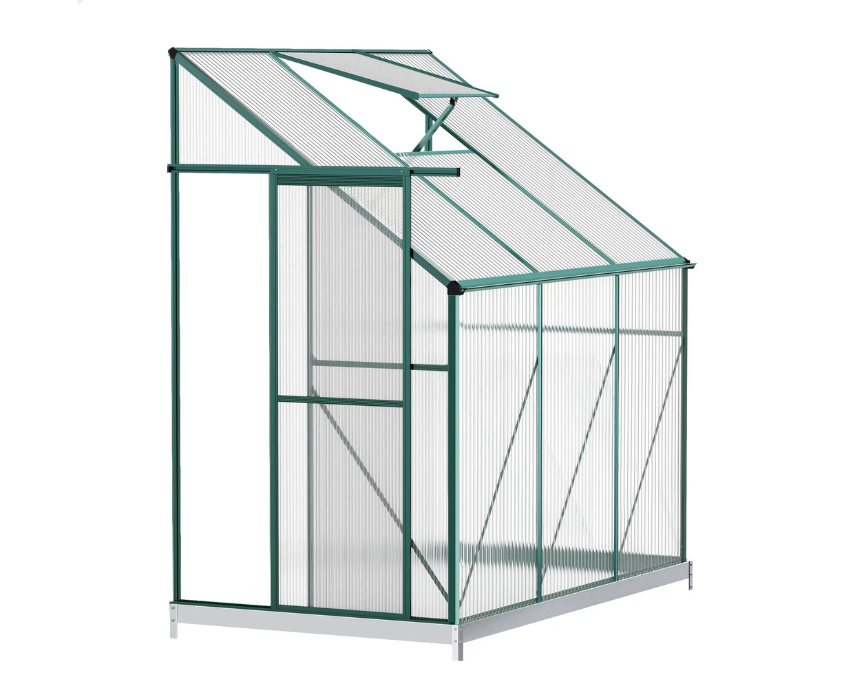 ALFORDSON Greenhouse  Garden Shed Aluminium Polycarbonate1.9x1.3M