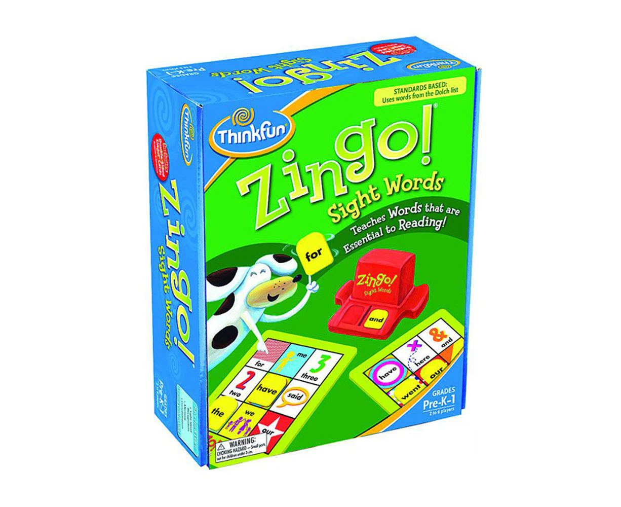 ThinkFun Zingo! Sight Words Early Learning Language Game Kids/Children 5y+