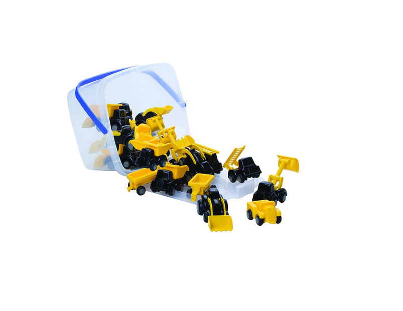 20pcs Viking Mini Chubbies Construction Vehicle Play Kids Toy w/ Bucket 12m+