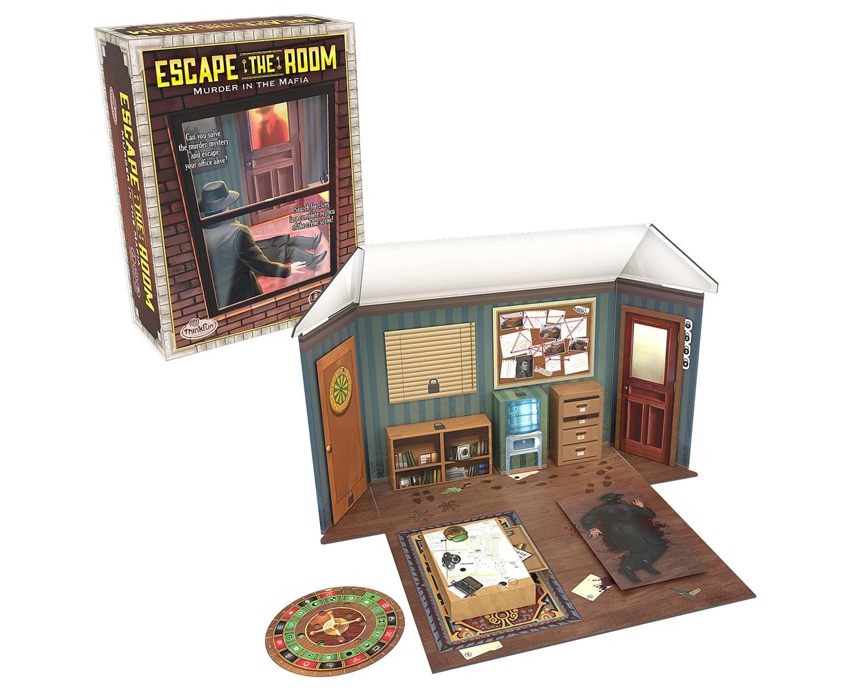 ThinkFun Escape The Room: Murder in the Mafia Family Board Game Family 14y+