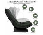 Floor Sofa Bed Chair Couch Lounge Recliner Folding 360 Degree Swivel Lazy Lounger Adjustable Chaise Ground Seat