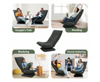 Floor Sofa Bed Chair Couch Lounge Recliner Folding 360 Degree Swivel Lazy Lounger Adjustable Chaise Ground Seat