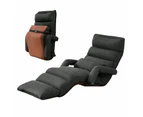 Floor Sofa Bed Chair Couch Lounge Recliner Folding Ground Lounger Lazy Chaise Seat Adjustable with Arms Pillow Pedal