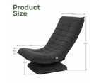 Floor Sofa Bed Chair Couch Lounge Recliner Folding 360 Degree Swivel Lazy Lounger Adjustable Chaise Ground Seat