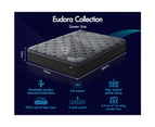 STARRY EUCALYPT Mattress Pocket Spring Queen Size Latex Euro Top 34cm 5 zone