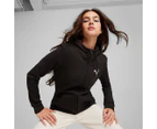 Puma Women's Full Zip Fleece Hoodie - Black