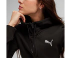 Puma Women's Full Zip Fleece Hoodie - Black