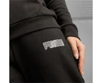 Puma Women's Fleece Trackpants / Tracksuit Pants - Black