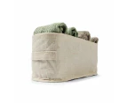 Linen Look Open Storage Box, Narrow, Beige - Anko