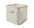 Linen Look Open Storage Box, Beige - Anko