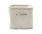 Linen Look Open Storage Box, Beige - Anko