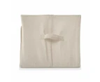 Linen Look Collapsible Box with Window, Large, Beige - Anko