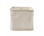 Linen Look Open Storage Box, Beige - Anko