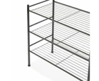 Garment Rack with 3 Tier Shoe Storage, Black - Anko