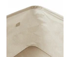 Linen Look Open Storage Box, Beige - Anko