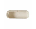 Linen Look Open Storage Box, Narrow, Beige - Anko