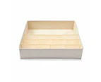 Linen Look Multi Grid Organiser, Beige - Anko