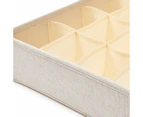 Linen Look Multi Grid Organiser, Beige - Anko