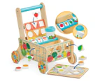 Melissa & Doug Wooden Grow With Me Grocery Cart Playset