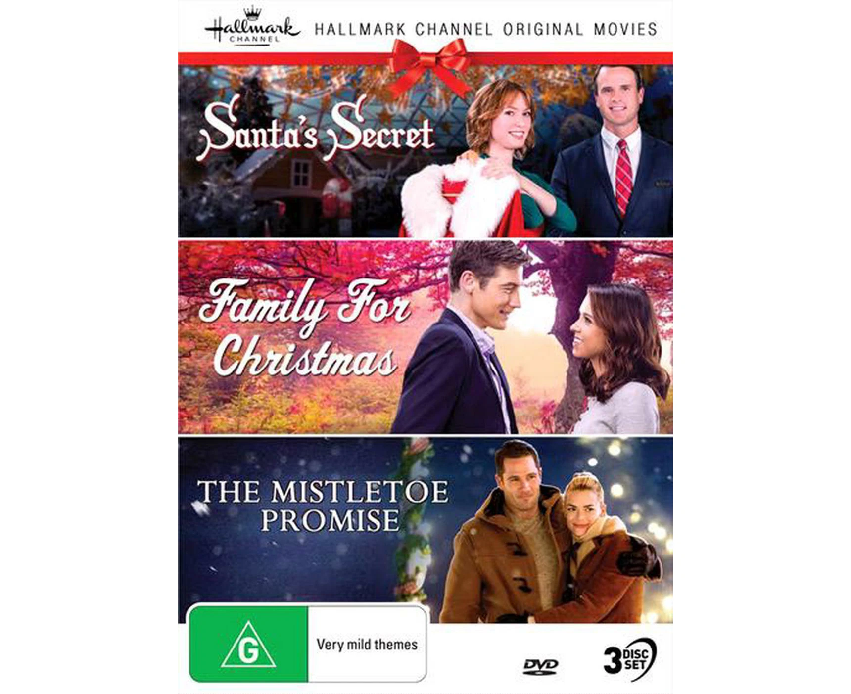 Hallmark Christmas - Santa's Secret / Family For Christmas / The Mistletoe Promise: Collection 10