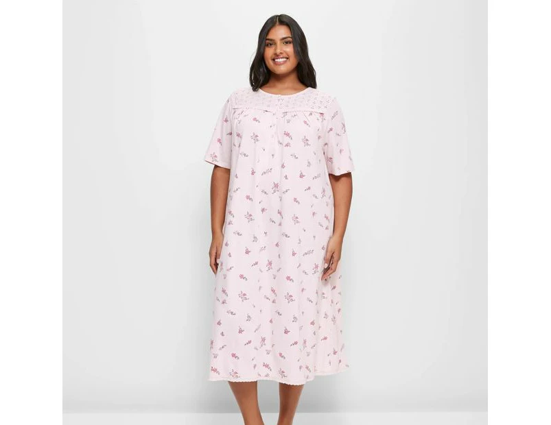 Target Plus Size Traditional Lace Trim Sleep Nightie