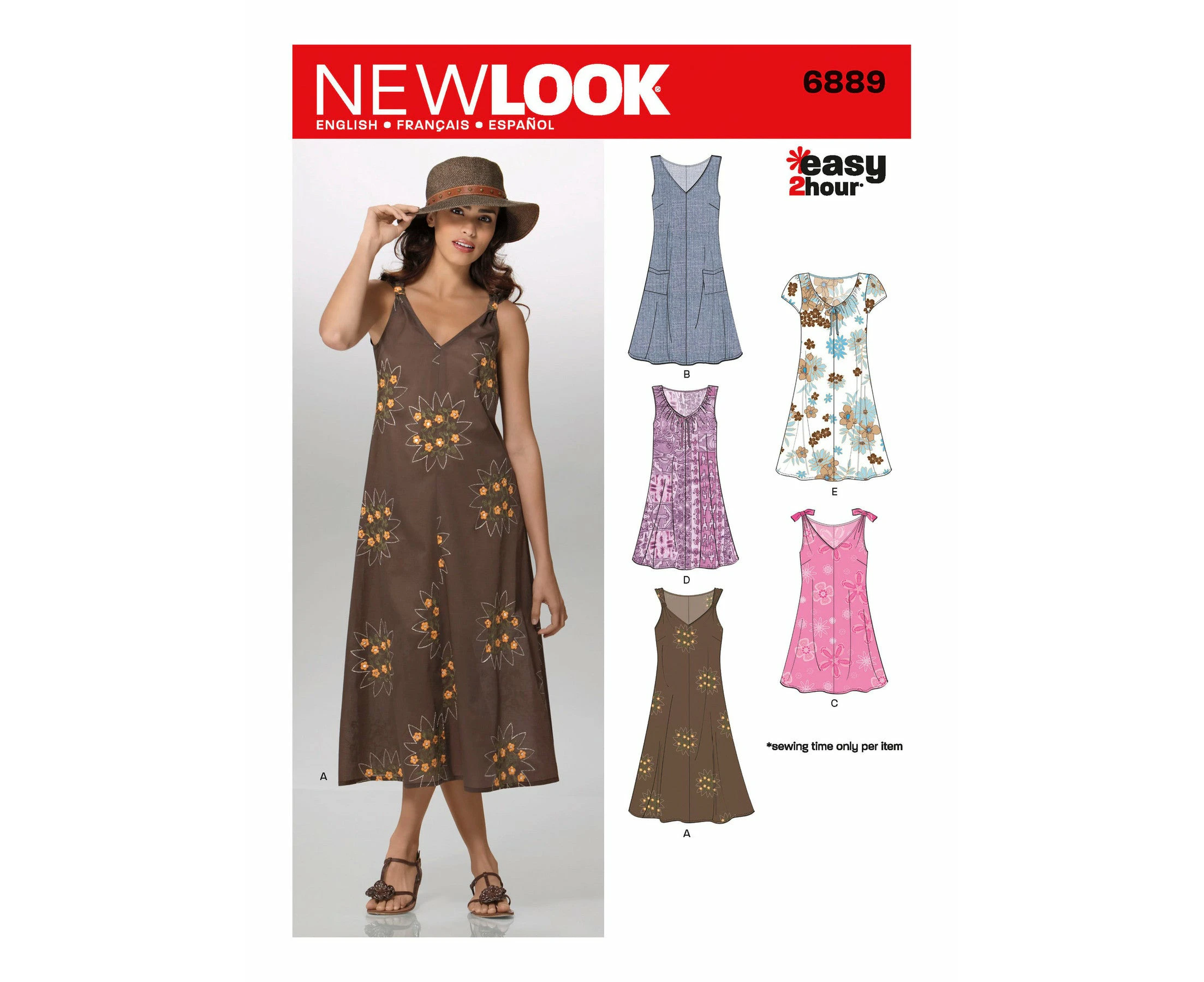 New Look Sewing Pattern 6889 Misses' Dresses