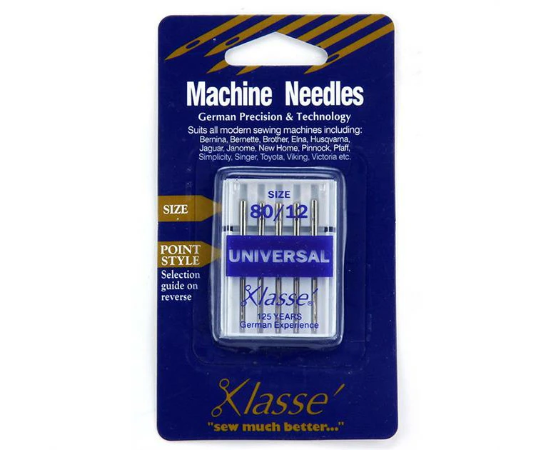 Klasse Needles - Universal Machine Needles - Size 80/12