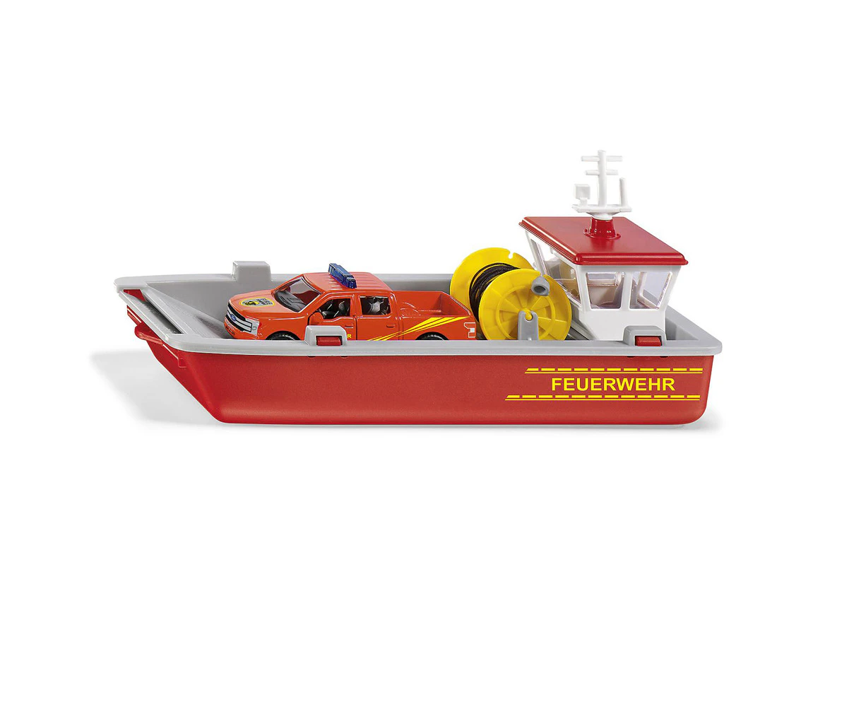 Siku 2117 Fire Brigade Working Boat 1:50 Scale Diecast 195mm Kids Play Toy 3y+