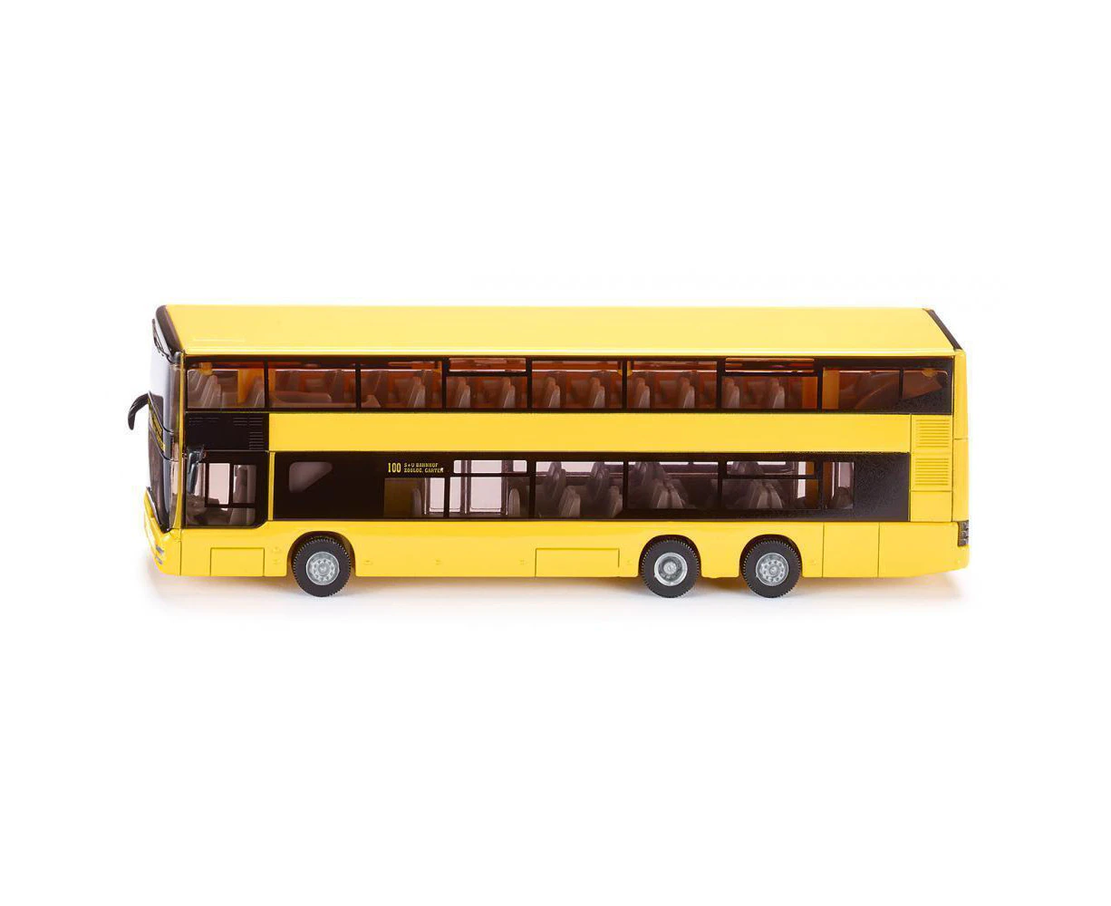 Siku 1:87 Scale Diecast Man Doubledecker Bus Transport Kids 160mm Vehicle Toy 3+