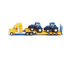 Siku 1:87 Scale Diecast Truck w/ New Holland Tractors Kids Vehicle Toy Set 3y+