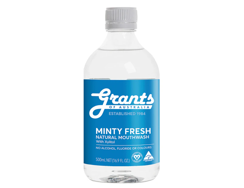 Grants Natural Mouthwash Minty Fresh 500mL