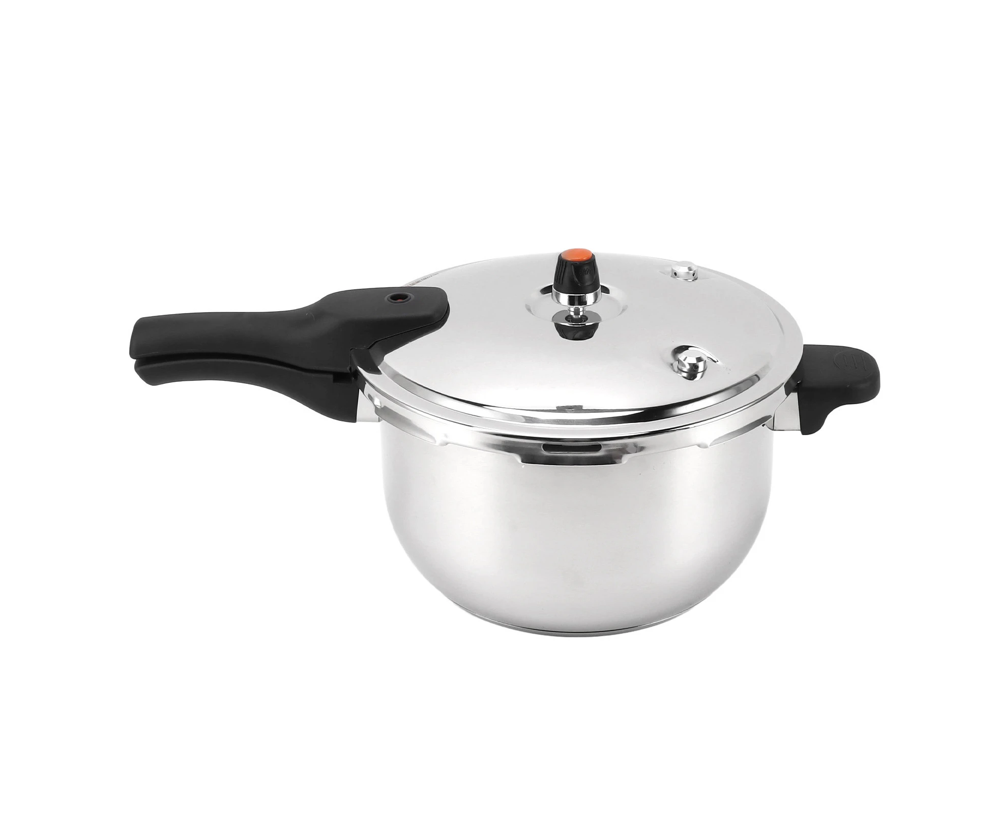 Pressure Cooker Stainless Steel Explosion Proof Multifunctional with Safety Valve 80KPA Security Handle Pressure Cooking Pot 3L Diameter 18cm / 7.1in