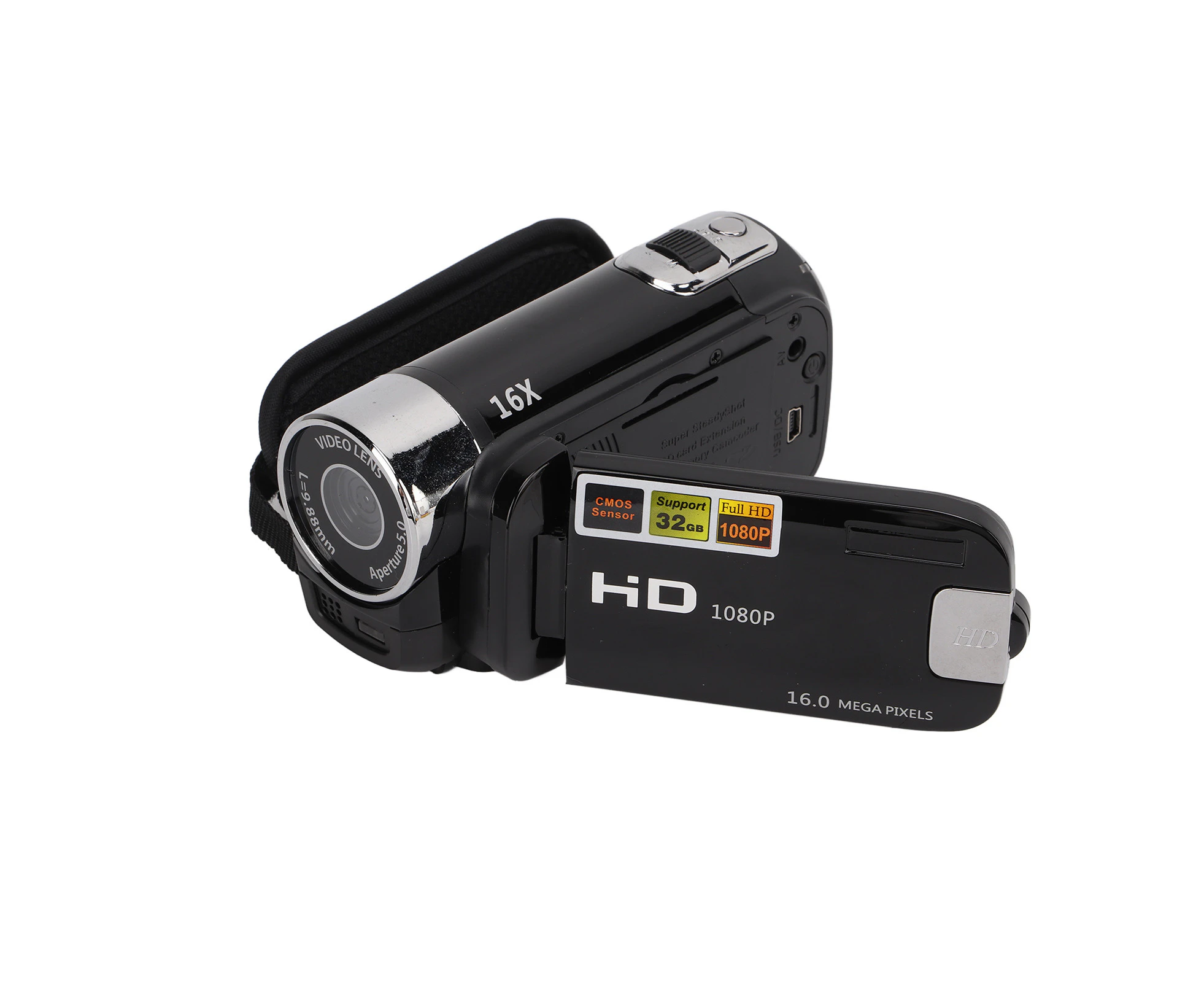 Video Camera Camcorder Full HD 4K 48MP Camera Recorder 270° Rotation 2.7 Inch Color Screen 16X Zoom Digital Camcorders