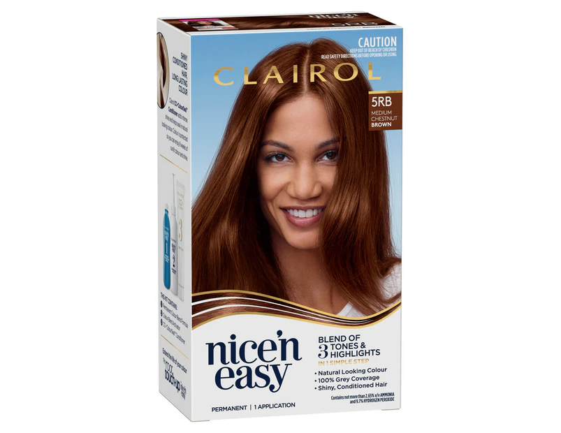 Clairol Nice 'N Easy 5RB Natural Medium Chestnut Brown Permanent Hair Colour