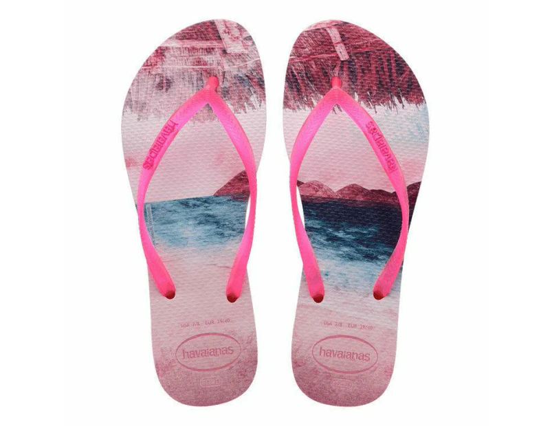 Havaianas Top Thongs Flip Flop/Summer Women Sandals Amazonia - Candy Pink