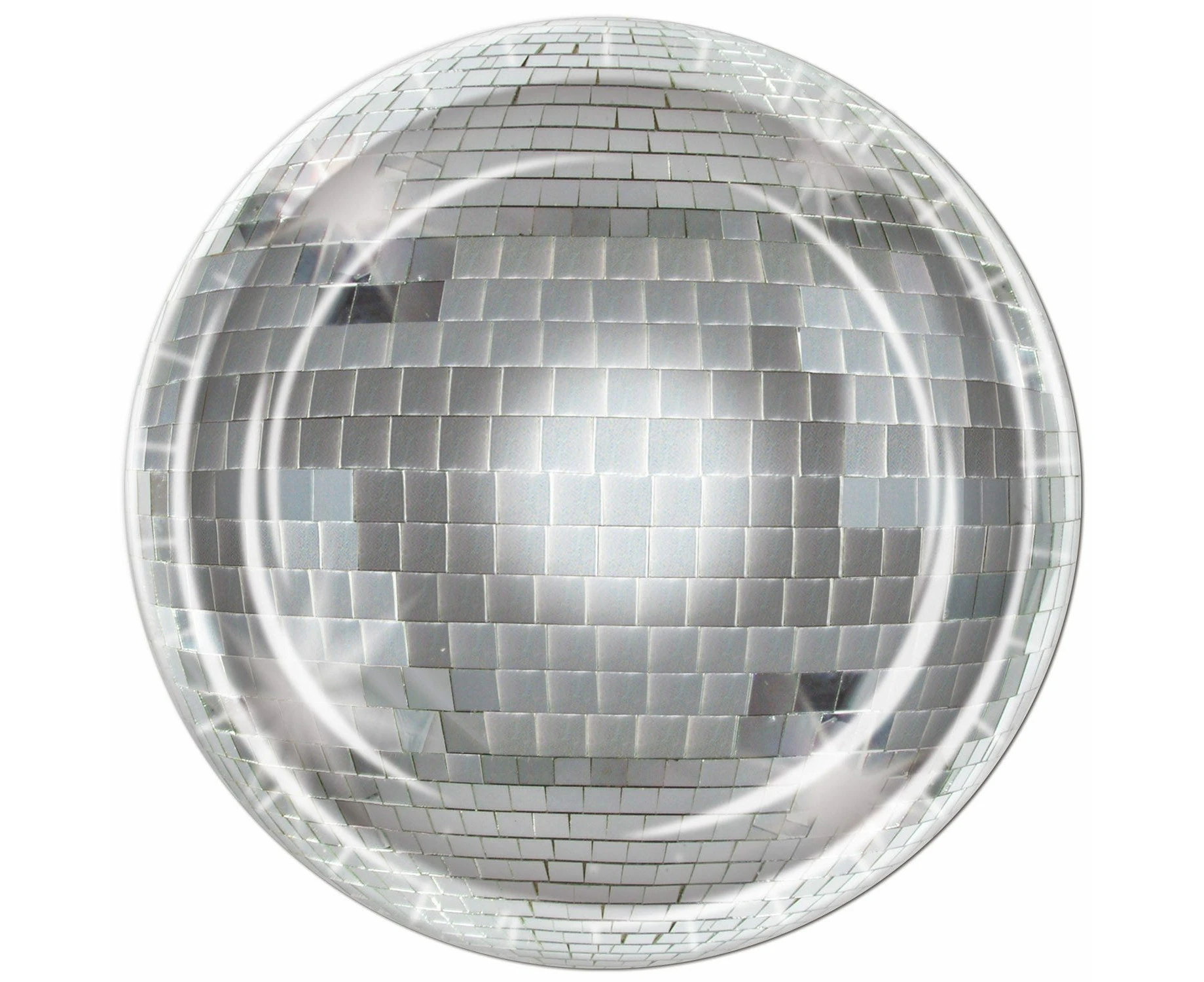 Disco Ball Large Paper Plates (Pack of 8)