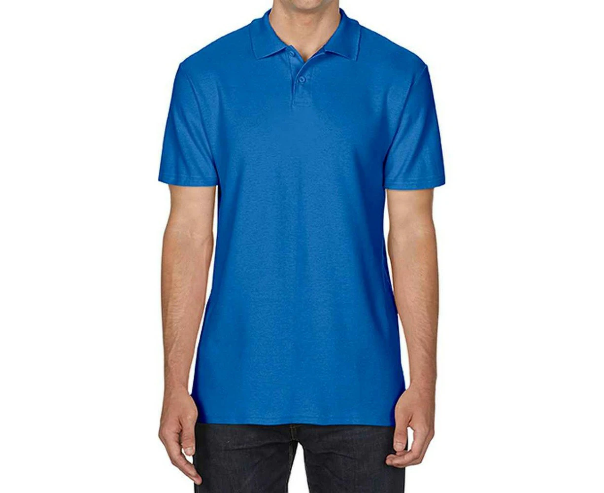 Gildan Mens SoftStyle Double Pique Polo Shirt (Royal Blue) - PC3339