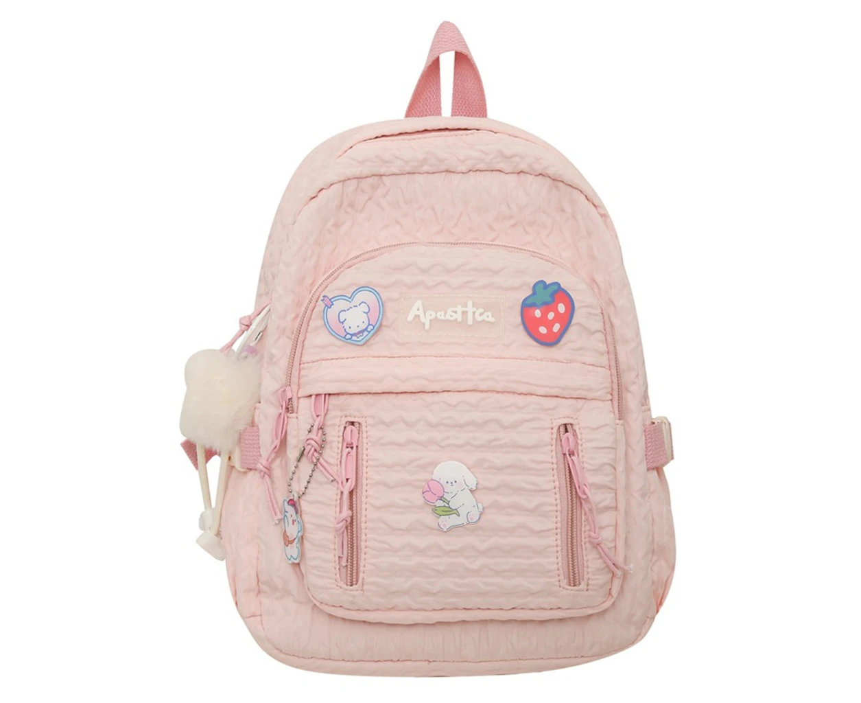 School College Backpacks for Teen Girl Women Student Rucksack Travel Daypack - Pink